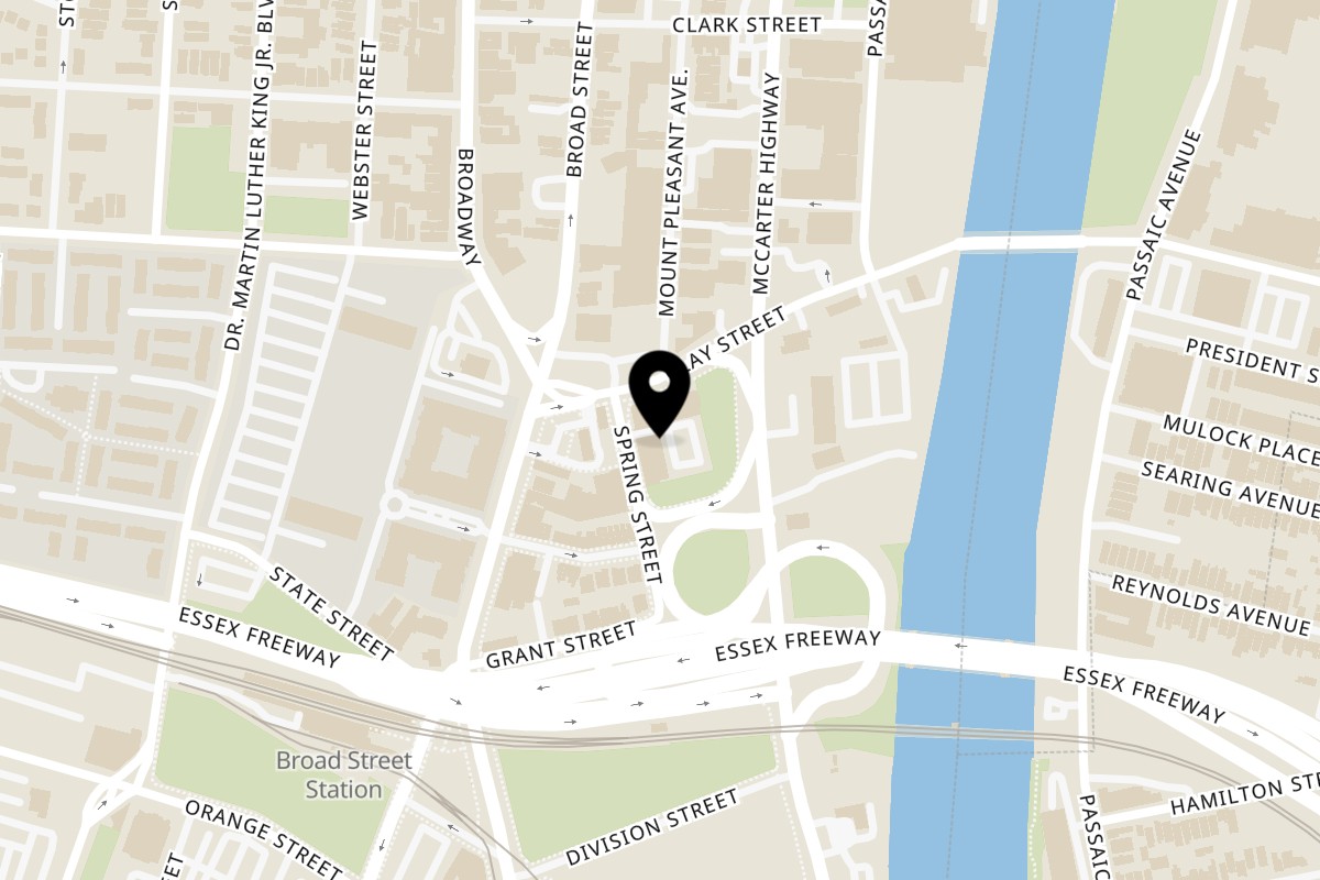 Map showing the location of Caribbrew Café & Events Venue on 73-87 Clay St Retail #2 in Newark